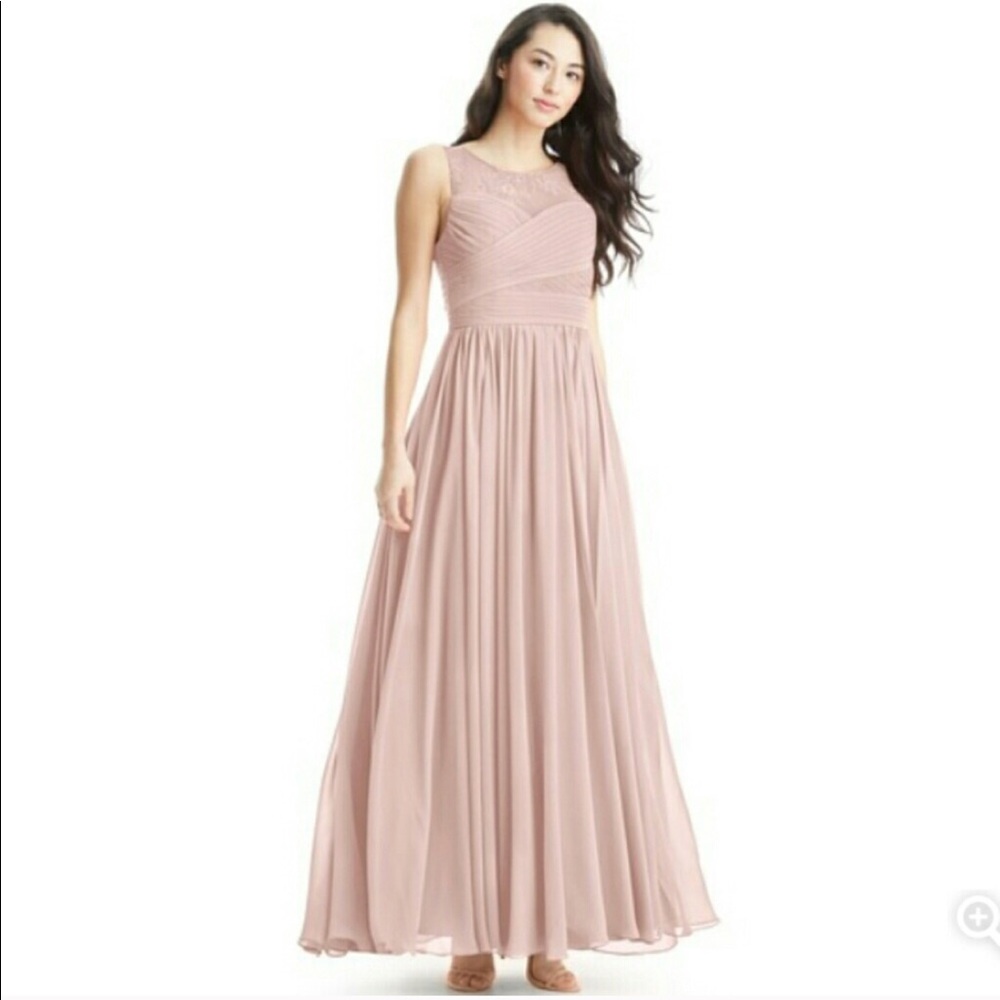 Azazie Dusty Rose color bridesmaid dress